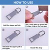 Zipper Pull Replacement,Metal Zipper Handle Mend Fixer Zipper Tab Repair