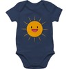 Shirtracer - Baby Bodysuit Boy Girl - Partner Look Family - Sun, 1 Navy Blue, 6-12 months
