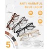 JOLISU 5 Pack Reading Glasses For Women/Men-Blue Light Blocking Computer