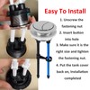 Dogxiong 58mm/2.28 Inch Dual Push Flushing Toilet Button Toilet Tank