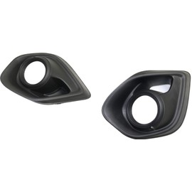 Fog Lamp Molding Set of 2 Compatible with MITSUBISHI OUTLANDER Sport/Rvr 2013-2015 Right Side and Left Side Cover Garnish Primed
