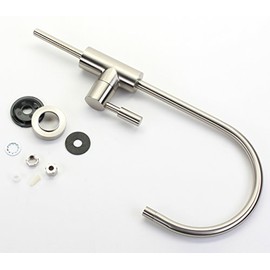 Hydronix LF-EC25-BN Modern Ceramic RO Reverse Osmosis or Filtered Water Faucet, Brushed Nickel