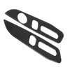 Seat Adjustment Button Panel Trim Soft Carbon Fiber Decoration Fit