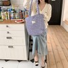 Petit-Germe Popcorn Bag, Tote Bag, Waffle Bag, 06.purple