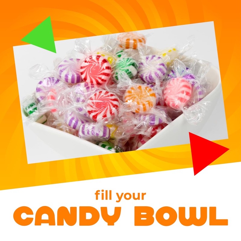 Pinwheel Starlights Hard Candy, Assorted Fruit Flavors (1 Pound Bag