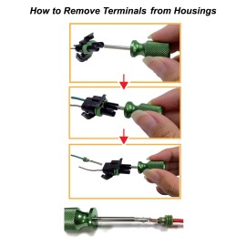 Tool Guy Republic Delphi Weather Pack Connector Terminal Removal Tool (2 Pack)