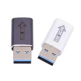 Adaptador CY 2 unids/lote USB 2.0 A macho QC a PD USB-C tipo C hembra 5 Gbps adaptador de corriente de datos para computadora portátil, tablet, teléfono