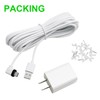 25FT Power Extension Cable for eufy SoloCam S220/SoloCam S340/eufyCam S300