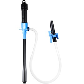SMART JERRY - Battery Operated Fuel Pump | Electric Oil Transfer Pump for Gasoline, Diesel, Water, Transmission | 3 GPM Hand Pump with Locking Clip, Water Siphon Pump