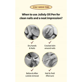julioly Julioly Cuticare Revitalizing Nail Oil Pen C Vitamin E, Blend of 10 Pure Natural Oil, Nail Growth Serum, Moisturizing and Nutrition to the Skin, Conditions for Smoothness & Elasticity, Aromatherapy