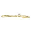 horseshoe keychain gold