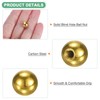 M METERXITY 20-Pack Threaded Ball Nut Knobs, M3x9mm Carbon Steel