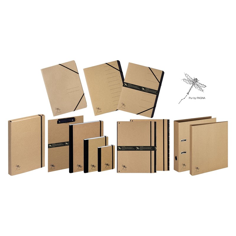 PAGNA Elastic Folder A4 Pure 3 Flaps Natural