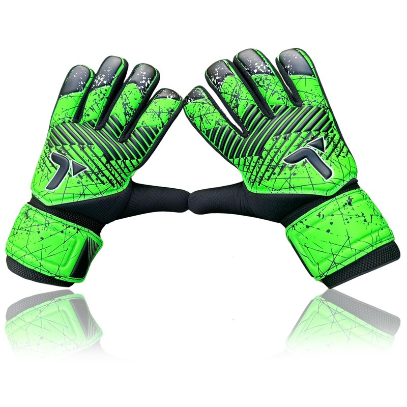 TIGEAR SuperJam Goalkeeper Gloves (Green, 6)