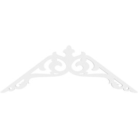 Ekena Millwork GPP060X023X100AMB Amber Architectural Grade PVC Gable Pediments, 60"W x 22 1/2"H x 1"P (9/12) Pitch