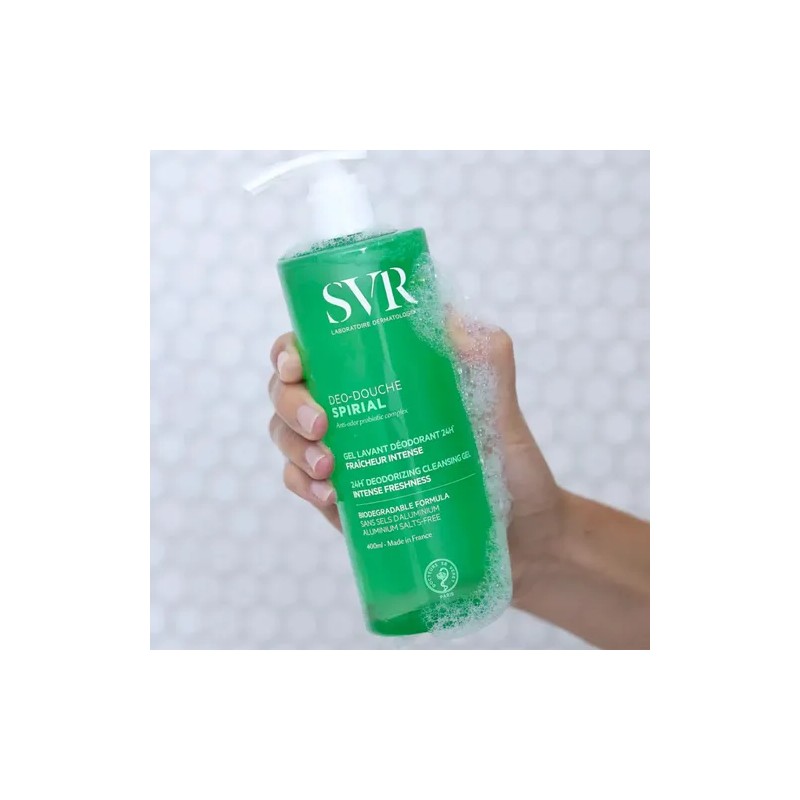 Svr Spirial Gel De Ducha 400ml Limpieza Frescura Corporal