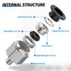 TAILONZ PNEUMATIC Male Thread Straight 4mm OD M6 Thread Push