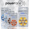 PowerOne Size 10 Hearing Aid Batteries - 50 x 6