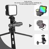 Phone Tripod Mount Portable Aluminum Alloy 1/4 Inch Screw Hole