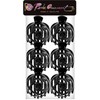 RC ROCHE ORNAMENT 6 Pcs Womens Stylish Rose Dome Comb