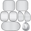 Tallew 7 Pieces Car Window Shade Set Include 4 Side