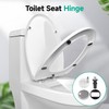 6Pcs Quick Release Toilet Seat Fixings, Universal Heavy Duty Toilet
