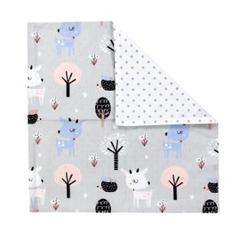 TupTam Children's Cushion Cover Decorative Patterned Deer/Hedgehog/Grey, Size: 40 x 80 cm
