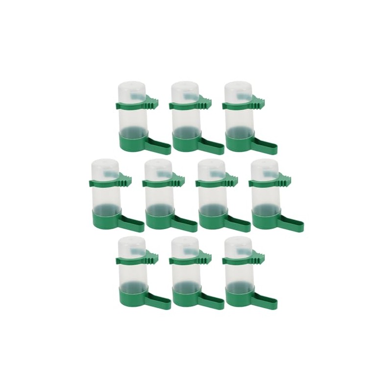 ibasenice Automatic Cockatiel Dispenser - 10PCS Practical Birds Feeders Drinker