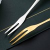 10pcs Mini Cutlery Set, Including Dessert & Fruit Forks, Olive
