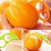 Orange Citrus Peelers, Cosmer Set of 15 Plastic Easy Slicer