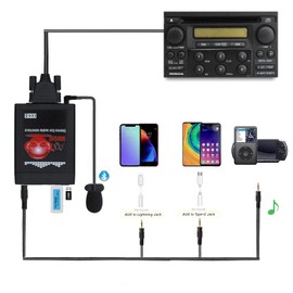 Bluetooth Car Adapter, Yomikoo Car Stereo AUX USB Adapter with Wireless Hands-Free Receiver Compatible with Honda Accord CRV Odyssey Pilot S2000 Acure CL MDX