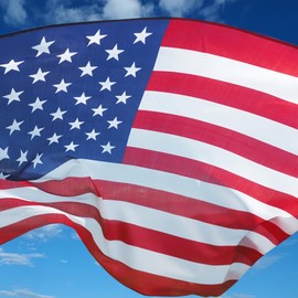 TOPFLAGS American Flag 2x3 Ft Made in USA TearProof United States Flag Embroidered Stars Made of 420D Nylon All Weather US Flag for High Wind Heavy Duty Outdoor Sewn Stripes for Outside