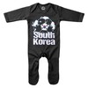 Purple Print House South Korea Flag Football Romper Soccer South