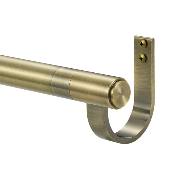 Curtain Rods for 28-68” Windows, Splicing Construction, 1” Adjustable Drapery
