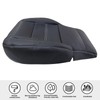 SecosAutoparts Driver Bottom Replacement Perforated Leather Seat Cover #H2X Jet