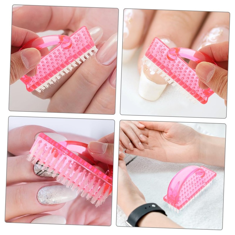 Ipetboom Fingernail Brush 4 Pack Nail Cleaning Brushes Stiff Bristles