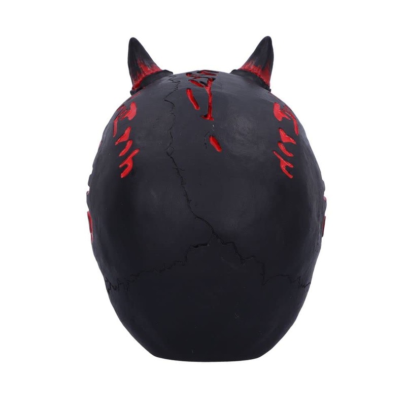 Nemesis Now James Ryman - Calavera Infernal, Negro, 20 cm