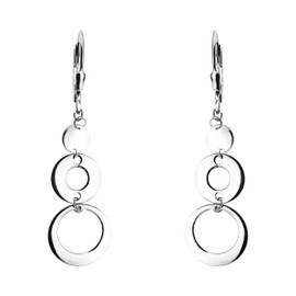 SOFIA MILANI - Women's Earrings 925 Silver - Earrings as Disc Circle - 20761, Sterling Silver, No Gemstone
