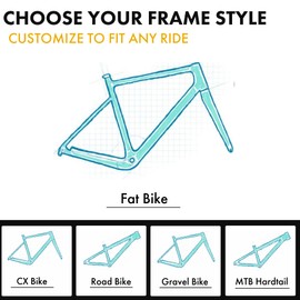 XPEL Universal Bicycle Protection Base Kit for Fat Bikes - Steel/Titanium Frame Matte Bike Frame Protection Kit – Heavy-Duty XPEL Invisiframe, Long-Lasting Defense, UV-Resistant Film