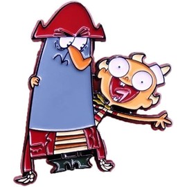 Flap Jack Cartoon Characters Metal Enamel 1 Inch Tall Pin