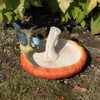 Fachhandel Plus Bird Bath Made of Polyresin in Mushroom Shape,