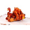 Thanksgiving Turkey Pop Up Greeting Card for Parents, Friends, Families