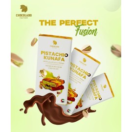Saifsmart Chocolado Dubai Chocolate Kunafa Pistachio (The Original), 6.53oz - 185 grams - Imported from DUBAI UAE, Ideal Gift for all Occasions, 100% Original Taste!
