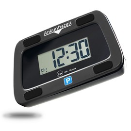 Parkwächter, Digital Parking Disc, Electronic Parking Meter, Automatic Digital Parking Disc According to Road Regulations, Digital Parking Disc for Car, Black, 111 mm x 72 mm x 25 mm