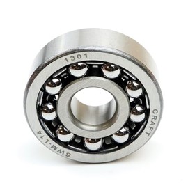 Parts and Parts Self-Aligning Ball Bearing 1301 c3 12 x 37 x 12 mm, DIN 630, High Load Capacity, Durable Self-Retaining Self Aligning Ball Bearings, Low Friction, Ideal for Conveyor Systems