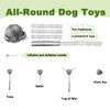 KXCDTECH Dog Toy Balls with Handle, 3.7" Lightweight Indestructible Dog