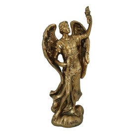 Ebros Bronzed Greek Orthodox Christian Church Archangel of The Angelic Council Statue 5" Tall Figurine (Uriel The Light of God)