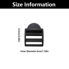4 Pieces Buckles, Buckle Clip, Plastic Buckle Clips, Rucksack Clips, Plastic Ladderlock Slider Buckles, for Backpack, Webbing, Straps, Bags (Black)
