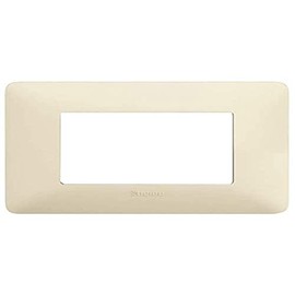 BTicino AM4803MSL Matix 3-Gang Front Plate, Silver