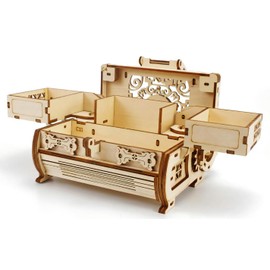 TOKIX 3D Puzzles Adults 3D Puzzles Wooden Assembly Puzzles Assembly Puzzles Adults Wooden Puzzles Adults Craft Kit Wood Jewel Box